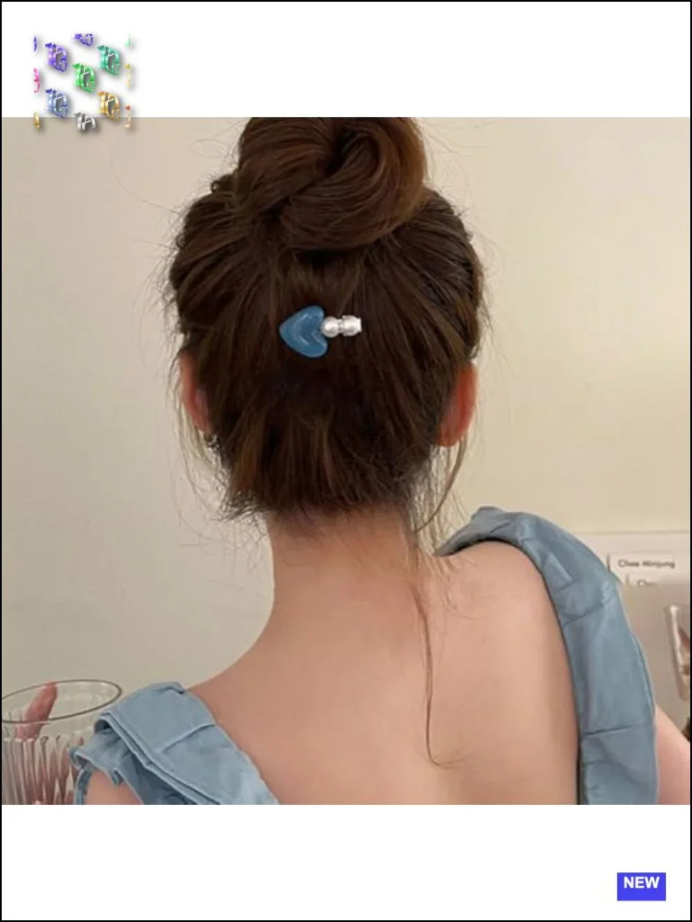 4pcs Pearl Heart Hair Clips Set - Classic Alligator Clip Hair Accessories